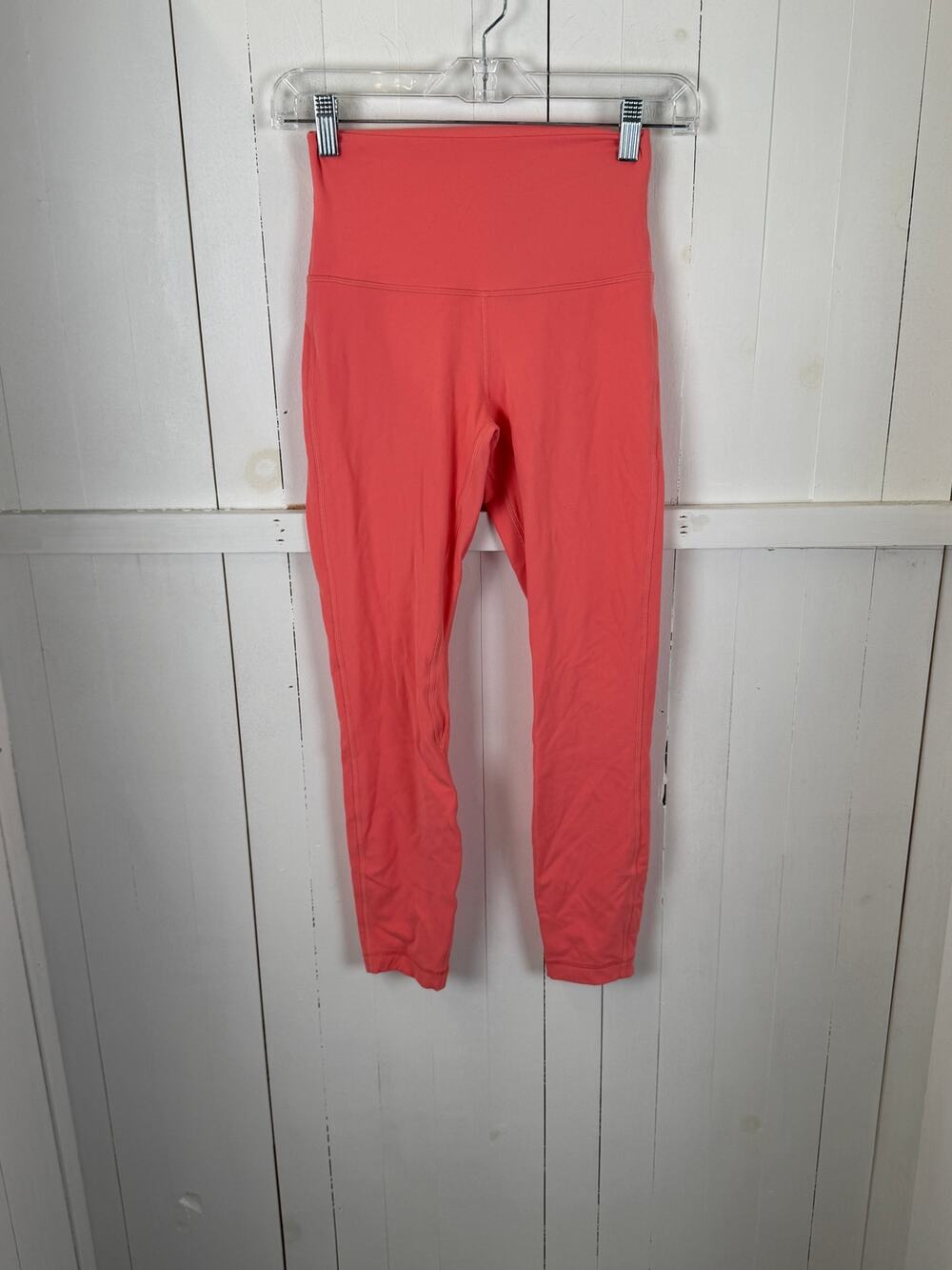 Lululemon Pink Ankle Leggings Size 4 Nylon Pre-Owned